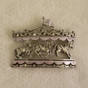 Vintage JJ Carousel Brooch/Pin